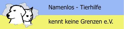 Namenlos - Tierhilfe kennt keine Grenzen e.V. Logo Namenlos - Tierhilfe kennt keine Grenzen e.V.